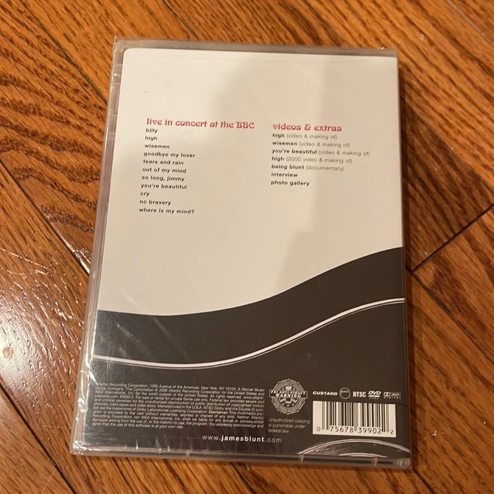 James Blunt Chasing Time live concert DVD, new in wrapping - Picture 3 of 3